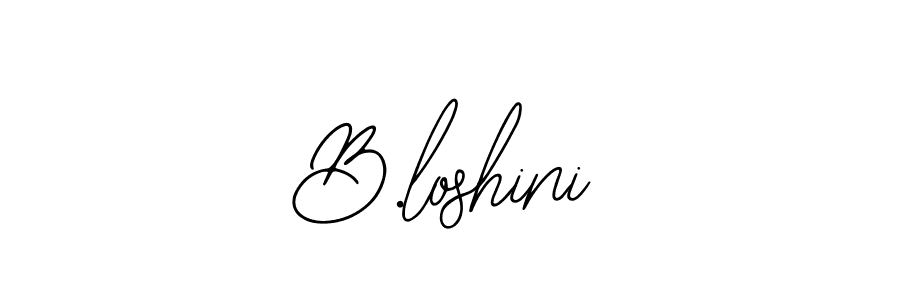 How to Draw B.loshini signature style? Bearetta-2O07w is a latest design signature styles for name B.loshini. B.loshini signature style 12 images and pictures png