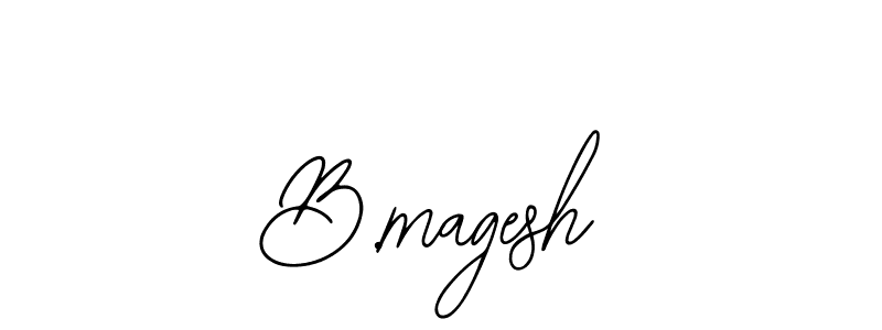 if you are searching for the best signature style for your name B.magesh. so please give up your signature search. here we have designed multiple signature styles  using Bearetta-2O07w. B.magesh signature style 12 images and pictures png