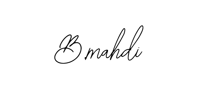 How to make B.mahdi name signature. Use Bearetta-2O07w style for creating short signs online. This is the latest handwritten sign. B.mahdi signature style 12 images and pictures png