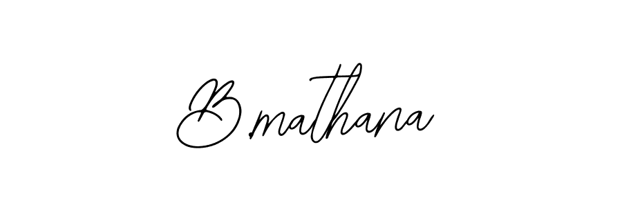 Make a beautiful signature design for name B.mathana. With this signature (Bearetta-2O07w) style, you can create a handwritten signature for free. B.mathana signature style 12 images and pictures png