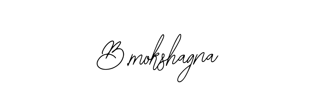 B.mokshagna stylish signature style. Best Handwritten Sign (Bearetta-2O07w) for my name. Handwritten Signature Collection Ideas for my name B.mokshagna. B.mokshagna signature style 12 images and pictures png