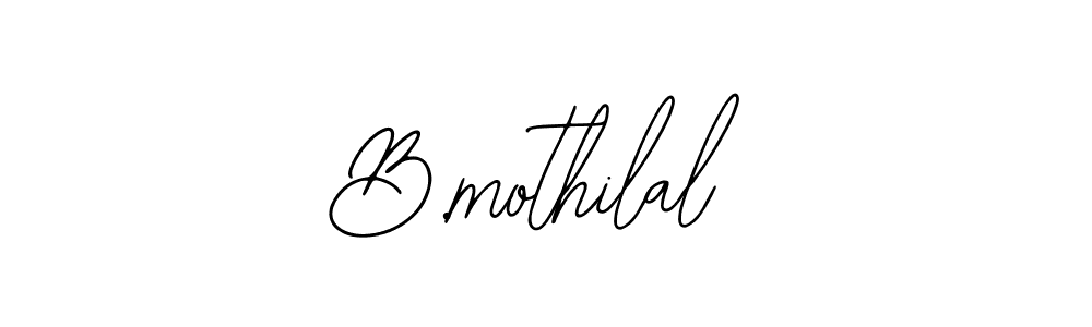 You should practise on your own different ways (Bearetta-2O07w) to write your name (B.mothilal) in signature. don't let someone else do it for you. B.mothilal signature style 12 images and pictures png