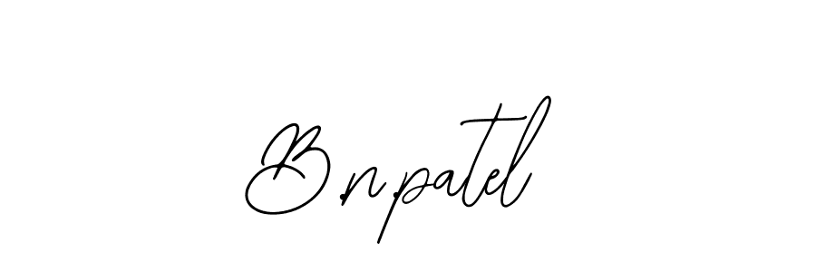 The best way (Bearetta-2O07w) to make a short signature is to pick only two or three words in your name. The name B.n.patel include a total of six letters. For converting this name. B.n.patel signature style 12 images and pictures png