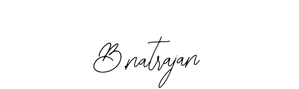 Use a signature maker to create a handwritten signature online. With this signature software, you can design (Bearetta-2O07w) your own signature for name B.natrajan. B.natrajan signature style 12 images and pictures png