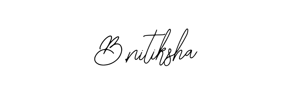 if you are searching for the best signature style for your name B.nitiksha. so please give up your signature search. here we have designed multiple signature styles  using Bearetta-2O07w. B.nitiksha signature style 12 images and pictures png