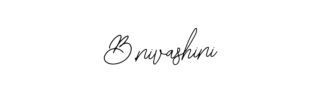 Design your own signature with our free online signature maker. With this signature software, you can create a handwritten (Bearetta-2O07w) signature for name B.nivashini. B.nivashini signature style 12 images and pictures png