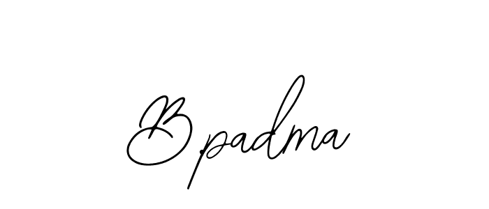 How to make B.padma signature? Bearetta-2O07w is a professional autograph style. Create handwritten signature for B.padma name. B.padma signature style 12 images and pictures png
