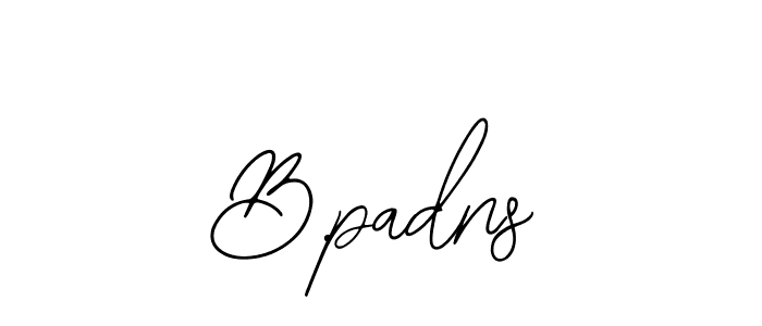 Design your own signature with our free online signature maker. With this signature software, you can create a handwritten (Bearetta-2O07w) signature for name B.padns. B.padns signature style 12 images and pictures png