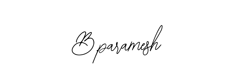 The best way (Bearetta-2O07w) to make a short signature is to pick only two or three words in your name. The name B.paramesh include a total of six letters. For converting this name. B.paramesh signature style 12 images and pictures png