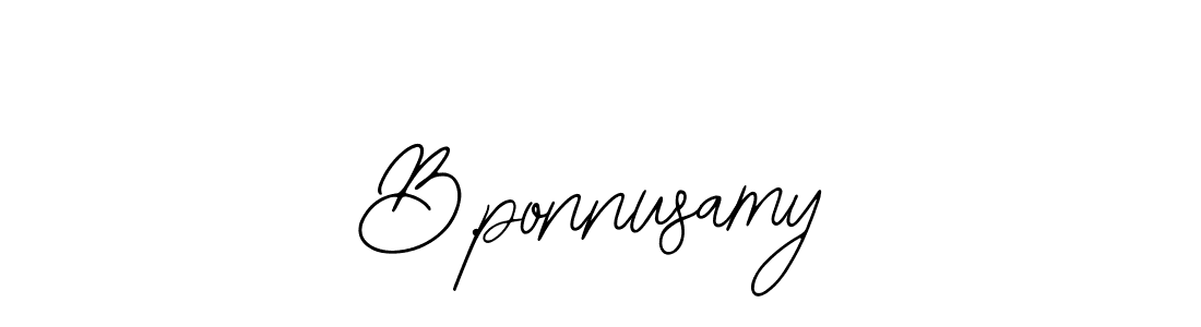 Make a beautiful signature design for name B.ponnusamy. With this signature (Bearetta-2O07w) style, you can create a handwritten signature for free. B.ponnusamy signature style 12 images and pictures png