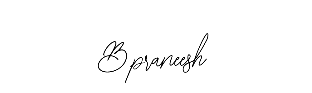 The best way (Bearetta-2O07w) to make a short signature is to pick only two or three words in your name. The name B.praneesh include a total of six letters. For converting this name. B.praneesh signature style 12 images and pictures png