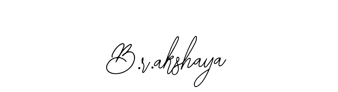 Design your own signature with our free online signature maker. With this signature software, you can create a handwritten (Bearetta-2O07w) signature for name B.r.akshaya. B.r.akshaya signature style 12 images and pictures png