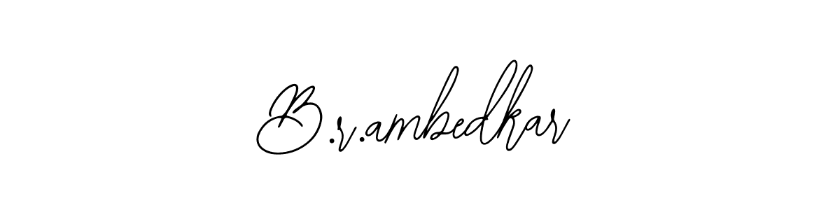 The best way (Bearetta-2O07w) to make a short signature is to pick only two or three words in your name. The name B.r.ambedkar include a total of six letters. For converting this name. B.r.ambedkar signature style 12 images and pictures png