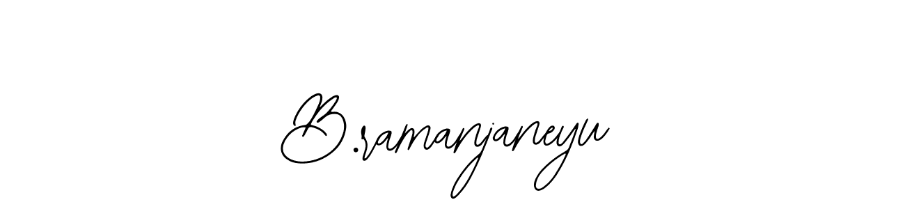 How to make B.ramanjaneyu name signature. Use Bearetta-2O07w style for creating short signs online. This is the latest handwritten sign. B.ramanjaneyu signature style 12 images and pictures png