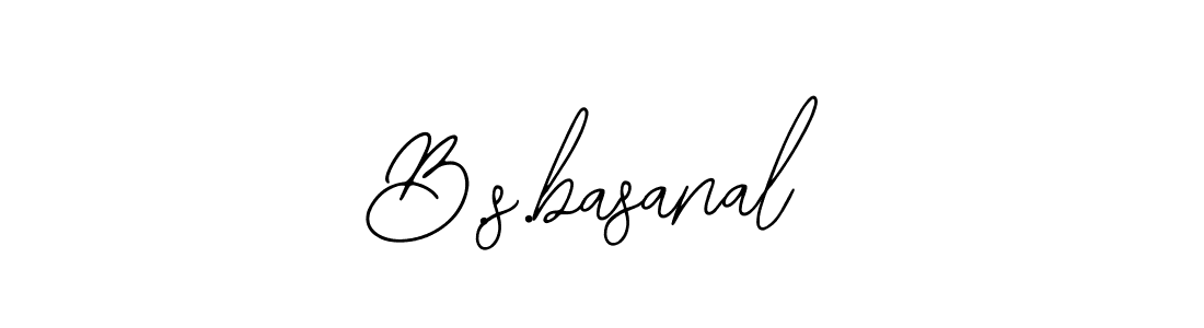 How to make B.s.basanal name signature. Use Bearetta-2O07w style for creating short signs online. This is the latest handwritten sign. B.s.basanal signature style 12 images and pictures png