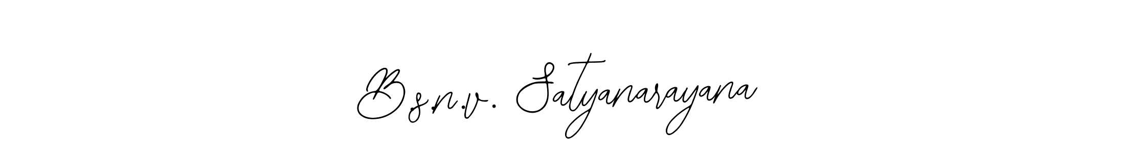 How to make B.s.n.v. Satyanarayana signature? Bearetta-2O07w is a professional autograph style. Create handwritten signature for B.s.n.v. Satyanarayana name. B.s.n.v. Satyanarayana signature style 12 images and pictures png