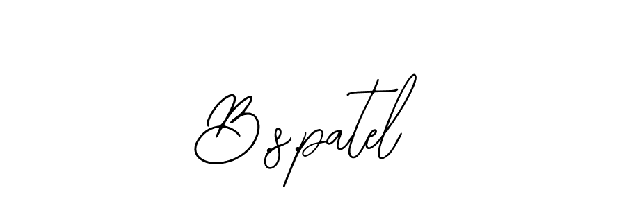 Make a beautiful signature design for name B.s.patel. With this signature (Bearetta-2O07w) style, you can create a handwritten signature for free. B.s.patel signature style 12 images and pictures png