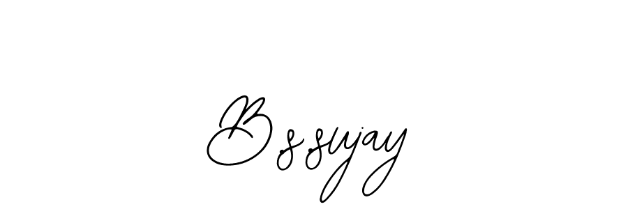 Also You can easily find your signature by using the search form. We will create B.s.sujay name handwritten signature images for you free of cost using Bearetta-2O07w sign style. B.s.sujay signature style 12 images and pictures png