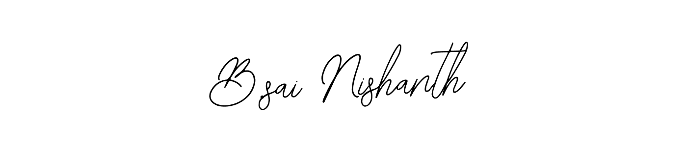 It looks lik you need a new signature style for name B.sai Nishanth. Design unique handwritten (Bearetta-2O07w) signature with our free signature maker in just a few clicks. B.sai Nishanth signature style 12 images and pictures png