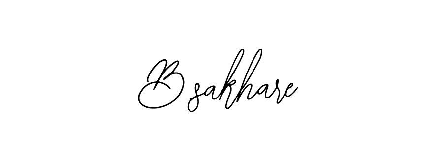 Design your own signature with our free online signature maker. With this signature software, you can create a handwritten (Bearetta-2O07w) signature for name B.sakhare. B.sakhare signature style 12 images and pictures png