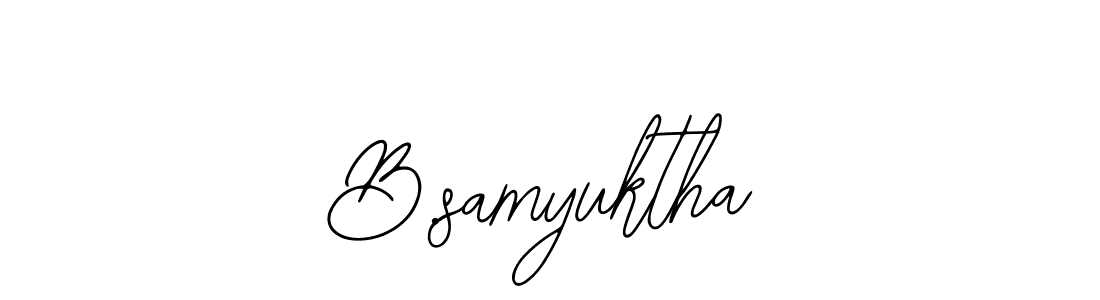 How to make B.samyuktha signature? Bearetta-2O07w is a professional autograph style. Create handwritten signature for B.samyuktha name. B.samyuktha signature style 12 images and pictures png