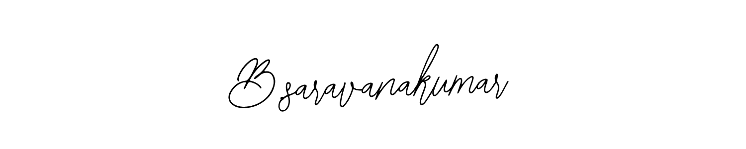 Create a beautiful signature design for name B.saravanakumar. With this signature (Bearetta-2O07w) fonts, you can make a handwritten signature for free. B.saravanakumar signature style 12 images and pictures png