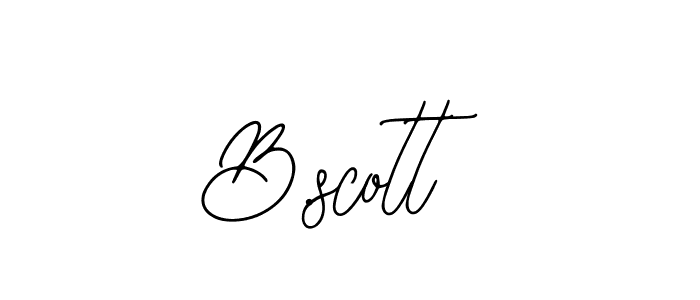 How to make B.scott signature? Bearetta-2O07w is a professional autograph style. Create handwritten signature for B.scott name. B.scott signature style 12 images and pictures png