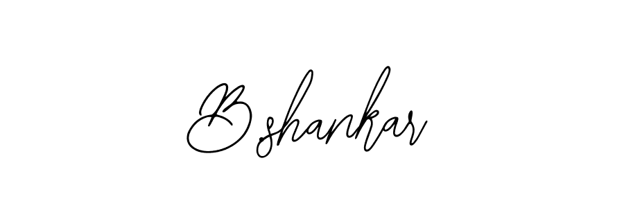 You should practise on your own different ways (Bearetta-2O07w) to write your name (B.shankar) in signature. don't let someone else do it for you. B.shankar signature style 12 images and pictures png