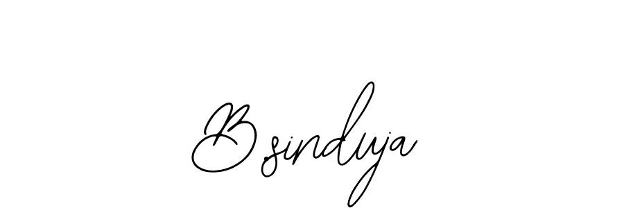 This is the best signature style for the B.sinduja name. Also you like these signature font (Bearetta-2O07w). Mix name signature. B.sinduja signature style 12 images and pictures png