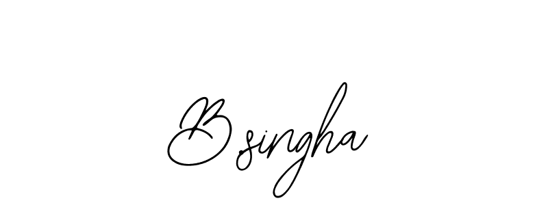 Use a signature maker to create a handwritten signature online. With this signature software, you can design (Bearetta-2O07w) your own signature for name B.singha. B.singha signature style 12 images and pictures png
