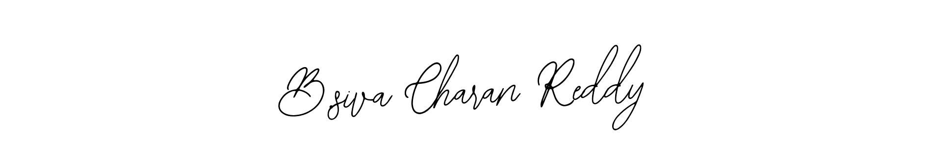 How to make B.siva Charan Reddy name signature. Use Bearetta-2O07w style for creating short signs online. This is the latest handwritten sign. B.siva Charan Reddy signature style 12 images and pictures png