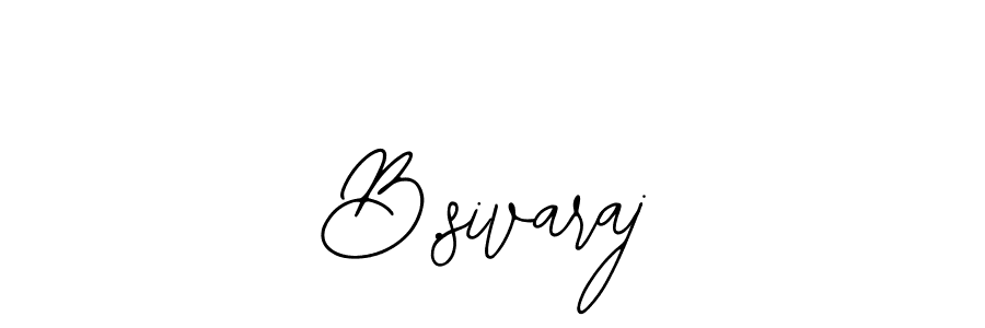 Design your own signature with our free online signature maker. With this signature software, you can create a handwritten (Bearetta-2O07w) signature for name B.sivaraj. B.sivaraj signature style 12 images and pictures png