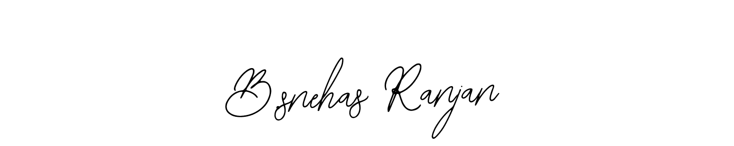 How to make B.snehas Ranjan name signature. Use Bearetta-2O07w style for creating short signs online. This is the latest handwritten sign. B.snehas Ranjan signature style 12 images and pictures png