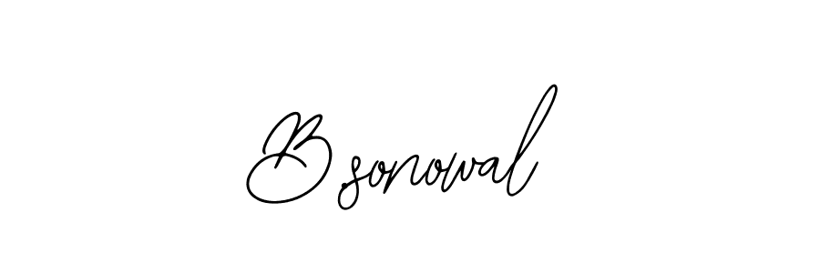 Design your own signature with our free online signature maker. With this signature software, you can create a handwritten (Bearetta-2O07w) signature for name B.sonowal. B.sonowal signature style 12 images and pictures png