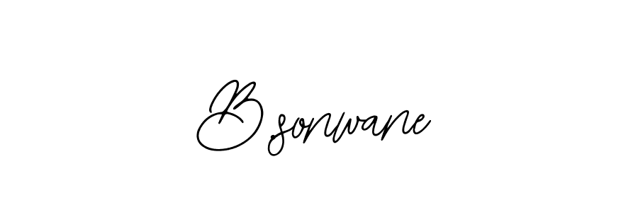 Create a beautiful signature design for name B.sonwane. With this signature (Bearetta-2O07w) fonts, you can make a handwritten signature for free. B.sonwane signature style 12 images and pictures png