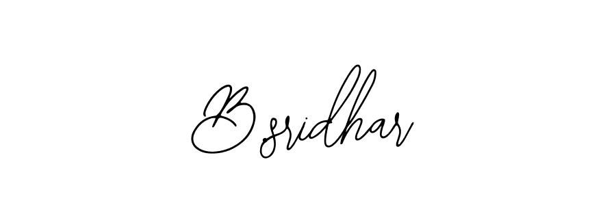 Create a beautiful signature design for name B.sridhar. With this signature (Bearetta-2O07w) fonts, you can make a handwritten signature for free. B.sridhar signature style 12 images and pictures png