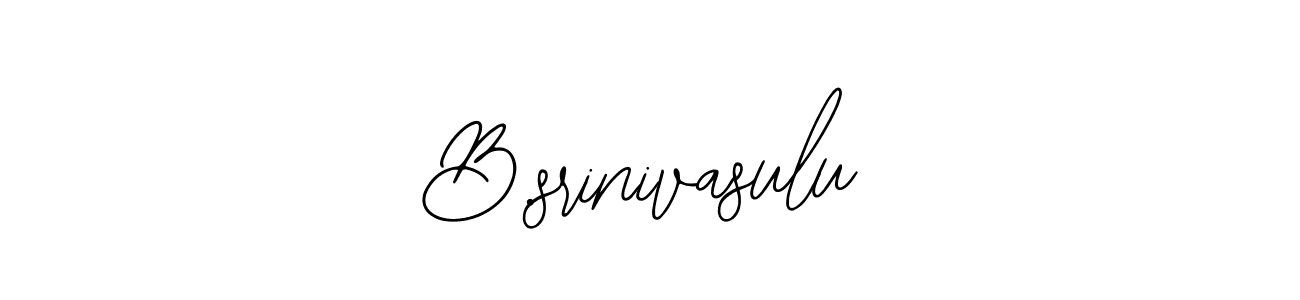 Make a beautiful signature design for name B.srinivasulu. With this signature (Bearetta-2O07w) style, you can create a handwritten signature for free. B.srinivasulu signature style 12 images and pictures png