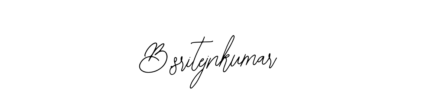 Design your own signature with our free online signature maker. With this signature software, you can create a handwritten (Bearetta-2O07w) signature for name B.sritejnkumar. B.sritejnkumar signature style 12 images and pictures png