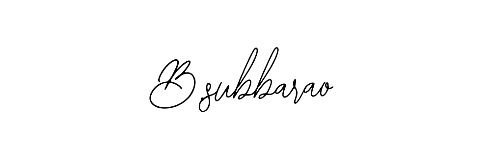 Make a beautiful signature design for name B.subbarao. Use this online signature maker to create a handwritten signature for free. B.subbarao signature style 12 images and pictures png