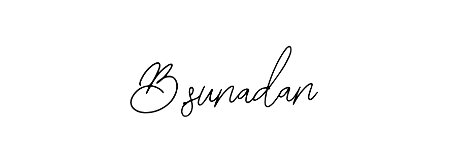 if you are searching for the best signature style for your name B.sunadan. so please give up your signature search. here we have designed multiple signature styles  using Bearetta-2O07w. B.sunadan signature style 12 images and pictures png