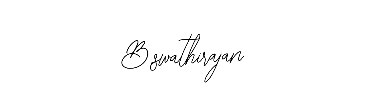 The best way (Bearetta-2O07w) to make a short signature is to pick only two or three words in your name. The name B.swathirajan include a total of six letters. For converting this name. B.swathirajan signature style 12 images and pictures png