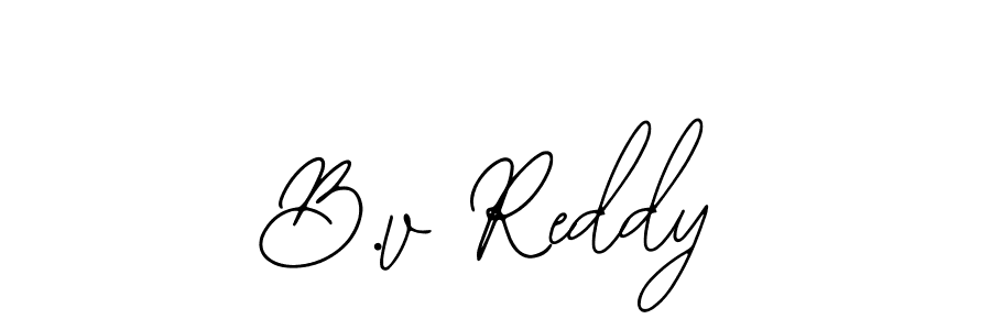 You should practise on your own different ways (Bearetta-2O07w) to write your name (B.v Reddy) in signature. don't let someone else do it for you. B.v Reddy signature style 12 images and pictures png