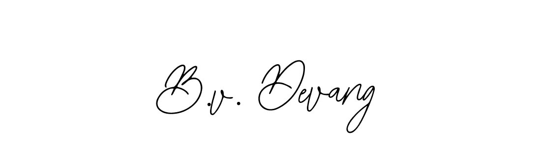 Also we have B.v. Devang name is the best signature style. Create professional handwritten signature collection using Bearetta-2O07w autograph style. B.v. Devang signature style 12 images and pictures png