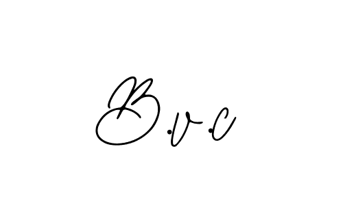 Create a beautiful signature design for name B.v.c. With this signature (Bearetta-2O07w) fonts, you can make a handwritten signature for free. B.v.c signature style 12 images and pictures png