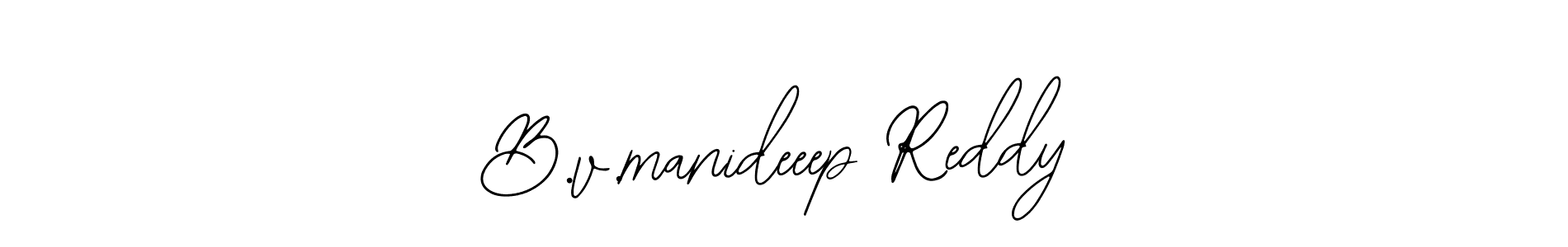 It looks lik you need a new signature style for name B.v.manideeep Reddy. Design unique handwritten (Bearetta-2O07w) signature with our free signature maker in just a few clicks. B.v.manideeep Reddy signature style 12 images and pictures png