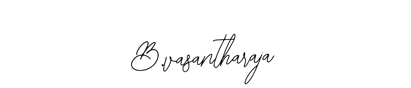 if you are searching for the best signature style for your name B.vasantharaja. so please give up your signature search. here we have designed multiple signature styles  using Bearetta-2O07w. B.vasantharaja signature style 12 images and pictures png