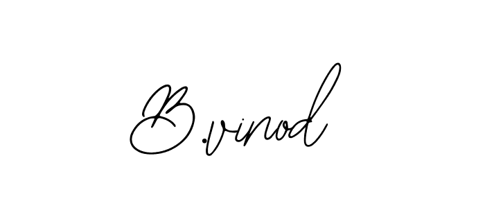 You should practise on your own different ways (Bearetta-2O07w) to write your name (B.vinod) in signature. don't let someone else do it for you. B.vinod signature style 12 images and pictures png