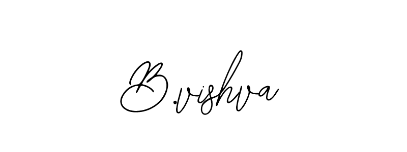 if you are searching for the best signature style for your name B.vishva. so please give up your signature search. here we have designed multiple signature styles  using Bearetta-2O07w. B.vishva signature style 12 images and pictures png