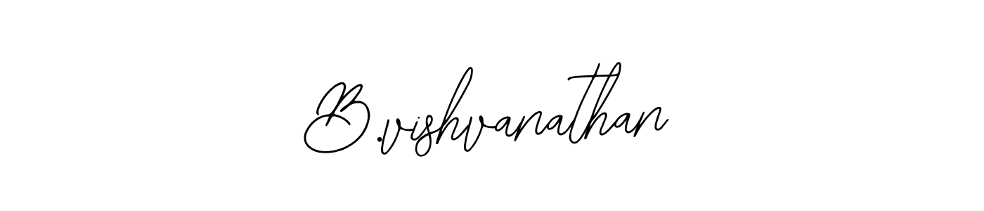 Design your own signature with our free online signature maker. With this signature software, you can create a handwritten (Bearetta-2O07w) signature for name B.vishvanathan. B.vishvanathan signature style 12 images and pictures png