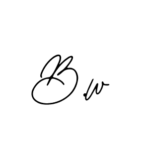 Make a beautiful signature design for name B.w. With this signature (Bearetta-2O07w) style, you can create a handwritten signature for free. B.w signature style 12 images and pictures png